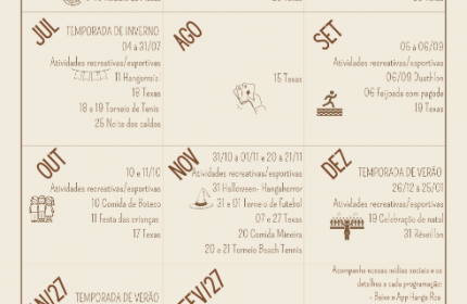 Calendário de eventos 2026/27