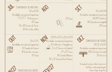 Calendário de eventos 2026/27