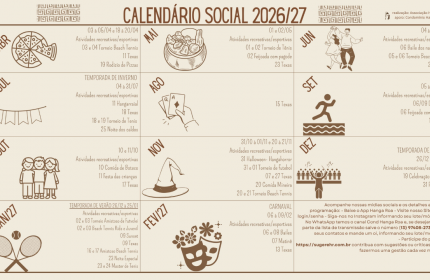Calendário de eventos 2026/27