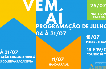 Programação Julho 2026